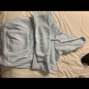 Blue hoodie